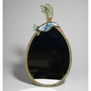 Mirrors By Cindy Handmade‎ Hummingbird Mirror W/ Copper, 14"